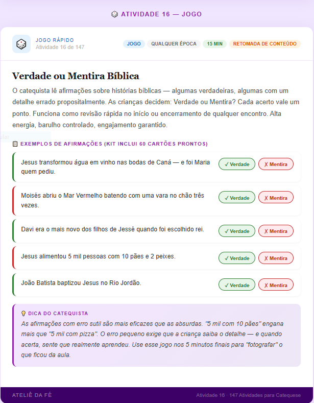 Verdade ou Mentira Bíblica